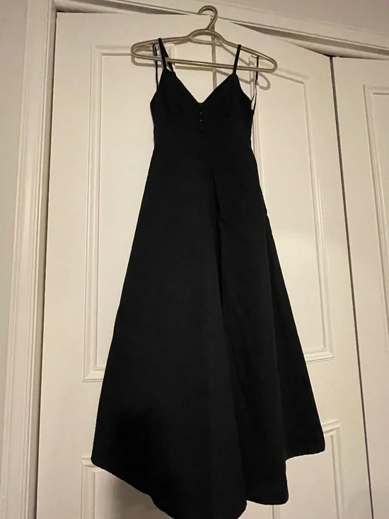 Black Corset Dress w/ Pockets - Picture 1 of 5